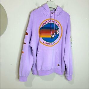 Aviator Nation Purple Hoodie for women
